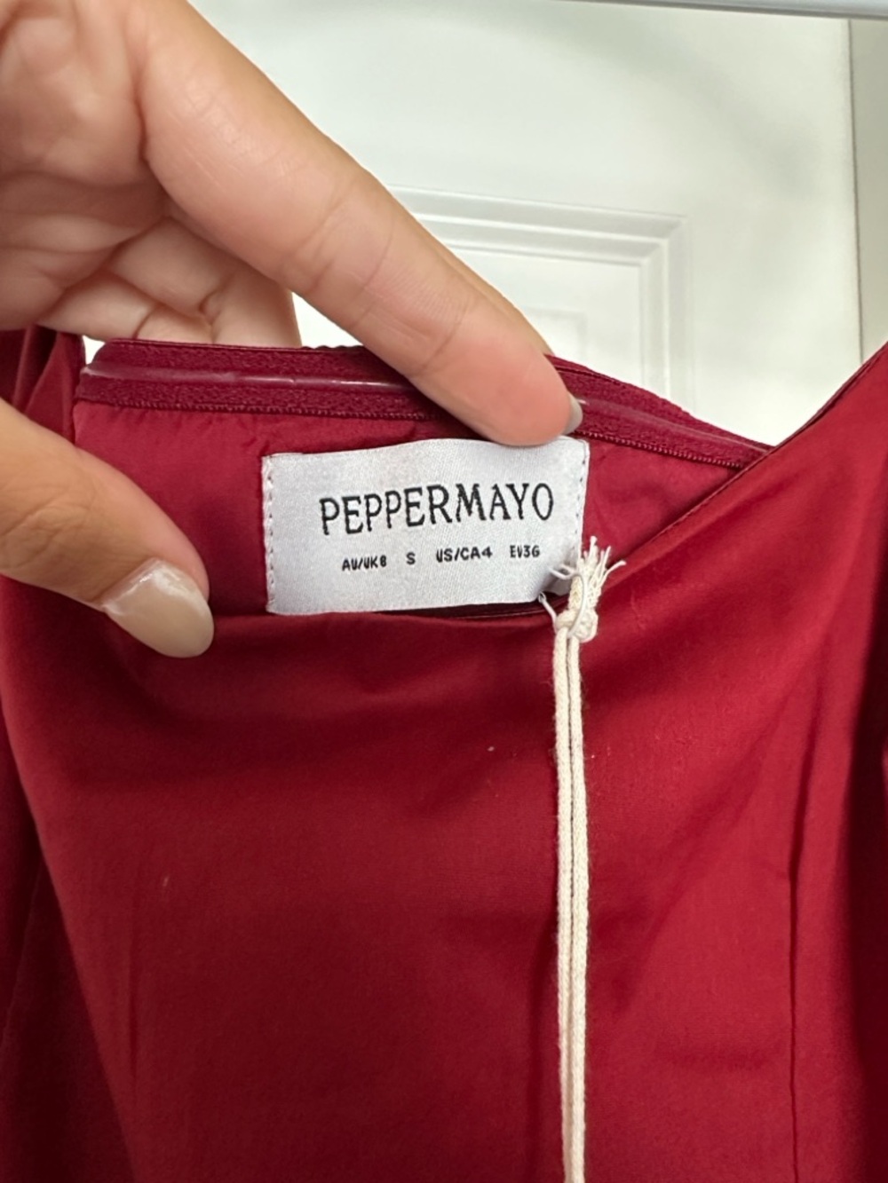 Peppermayo Red Maxi Dress with Spaghetti Straps - Picture 7 of 7